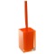 Toilet Brush Holder, Orange, Decorative, Square